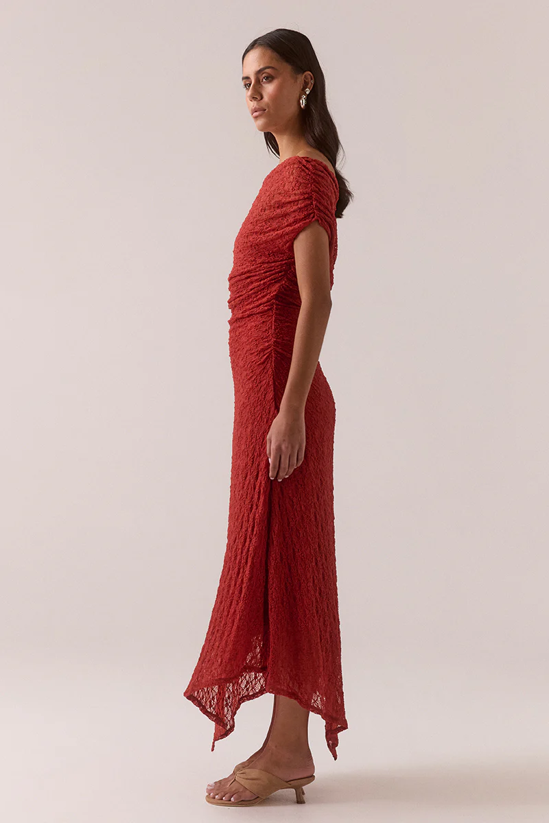 AAILA LACE DRESS - BLOOD ORANGE - Image 3
