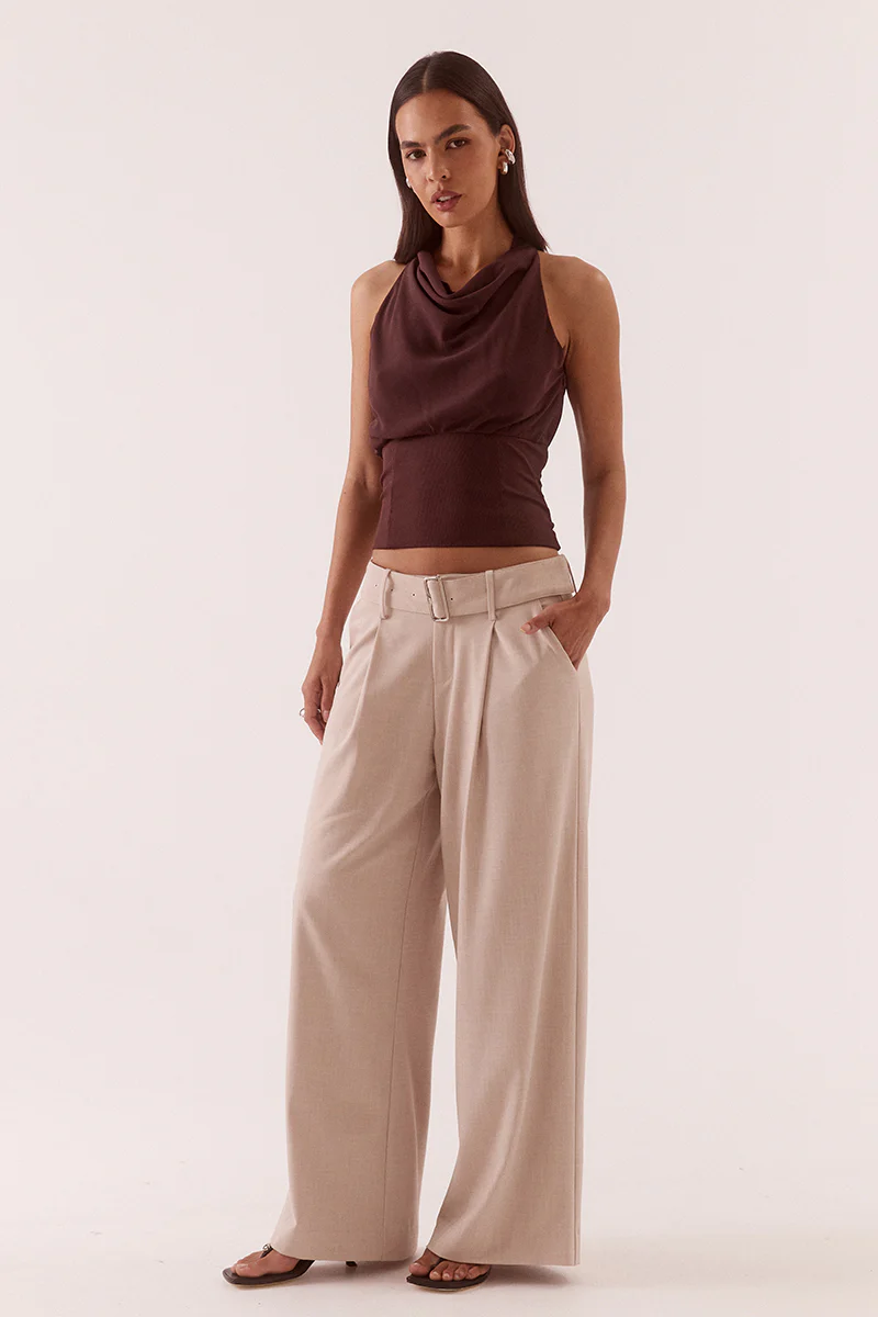 ADA HALTER TOP - CHOCOLATE - Image 3