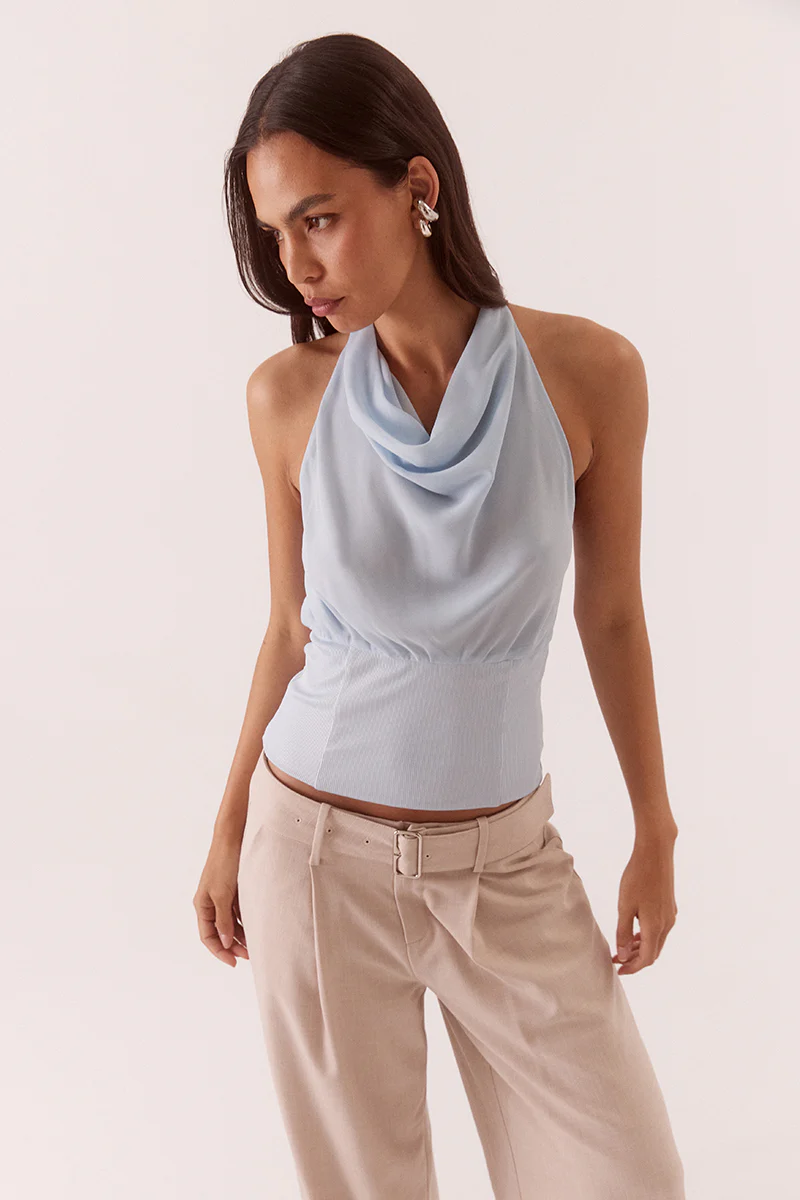 ADA HALTER TOP - WHISPER BLUE - Image 2