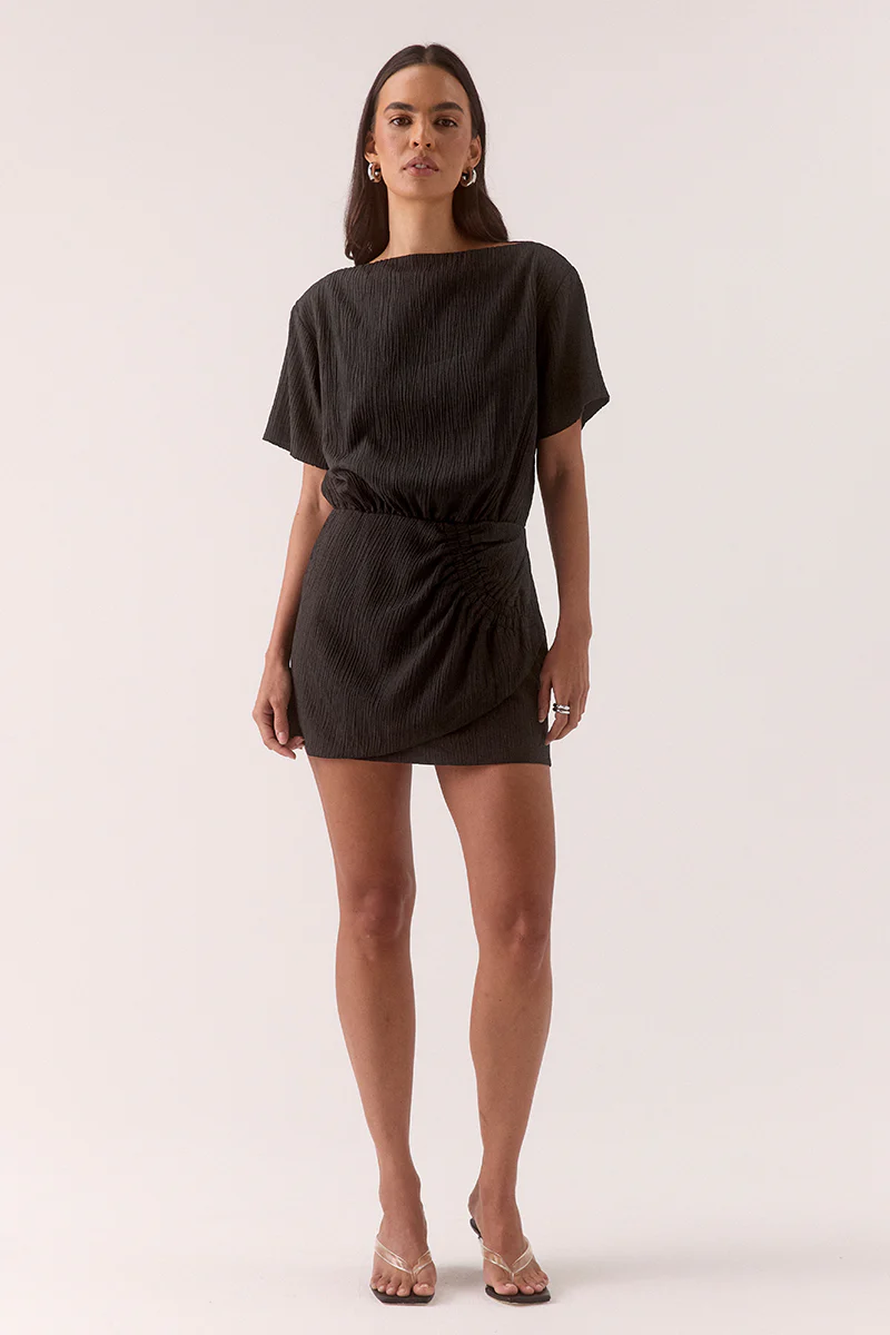 AINE MINI DRESS - BLACK