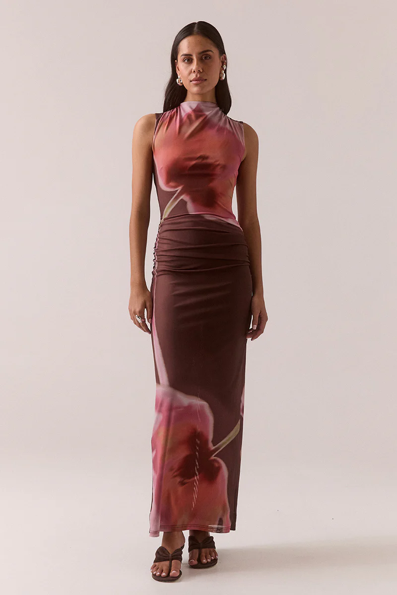 AYDEN DRESS - BROWNIE