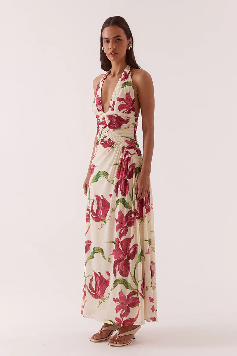 AZALEA MAXI DRESS - CREAM - Image 3