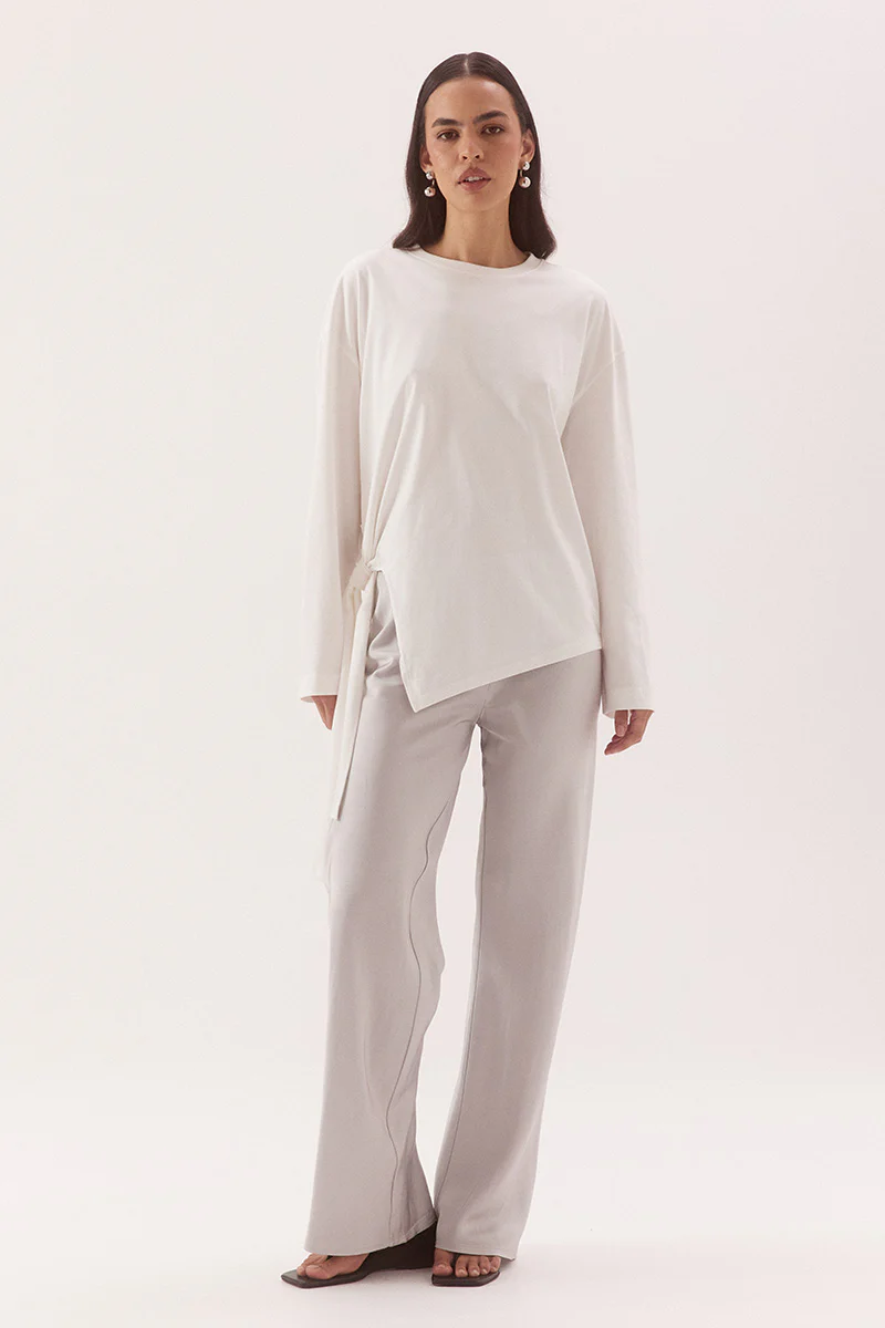BLAKE LONGSLEEVE TEE - VANILLA