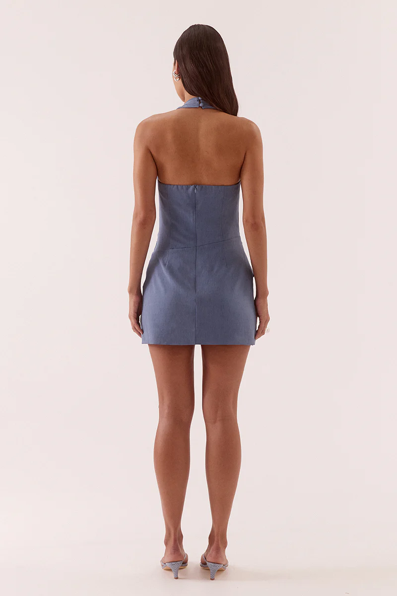 DEENA MINI DRESS - STERLING BLUE - Image 4