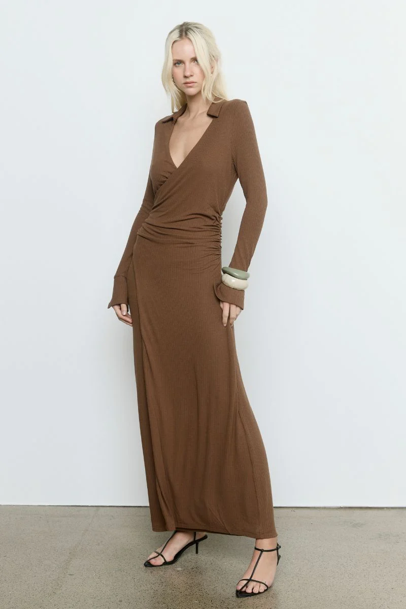 EMILE DRESS - NUTMEG - Image 3