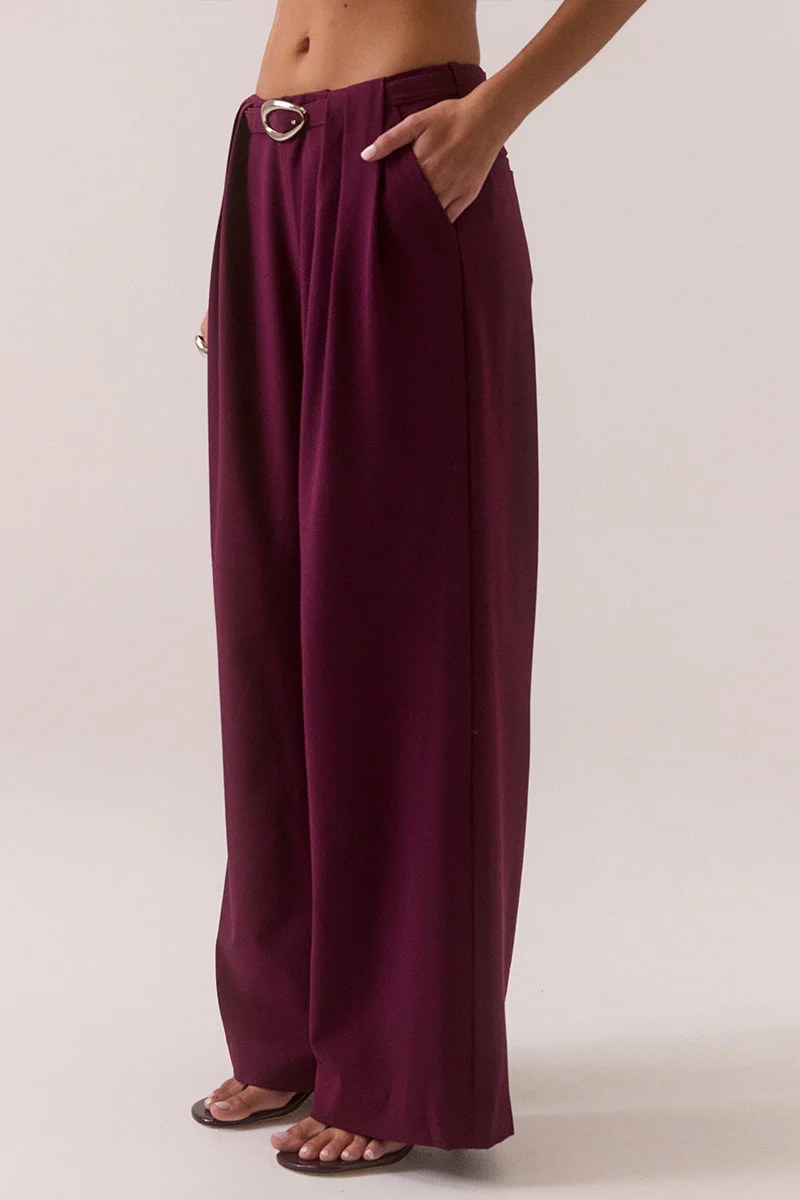 HARI PANT - PLUM - Image 3