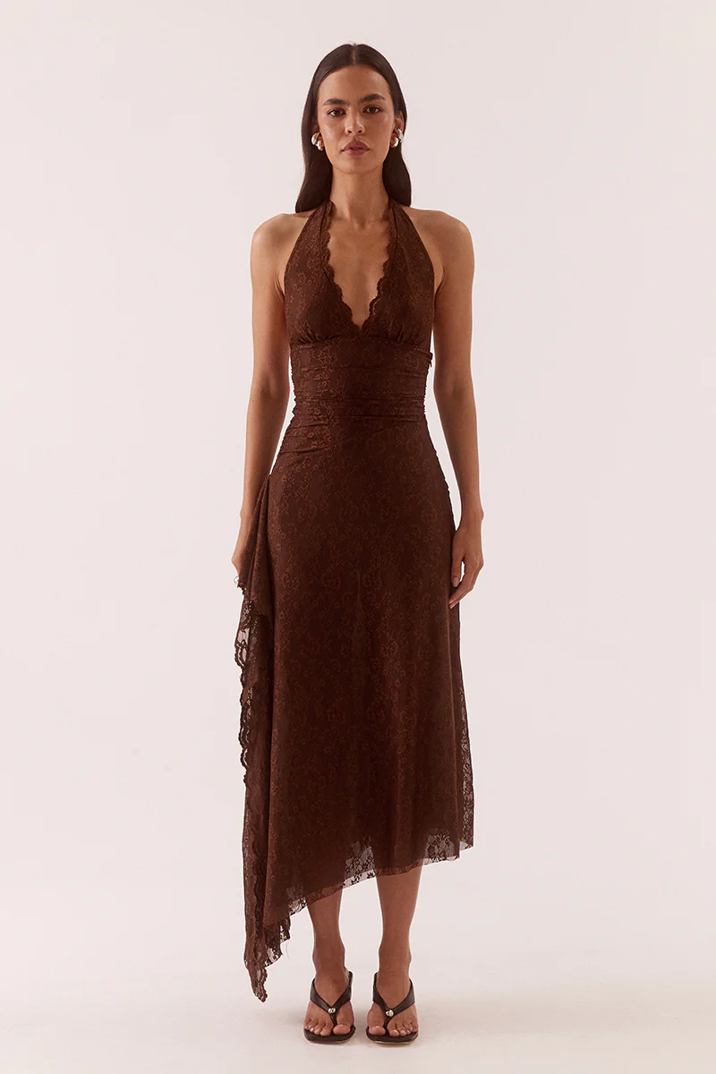 HARPER DRESS - CHOCOLATE