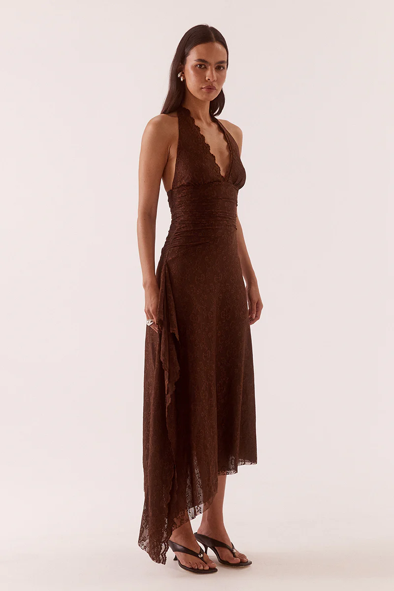 HARPER DRESS - CHOCOLATE - Image 3