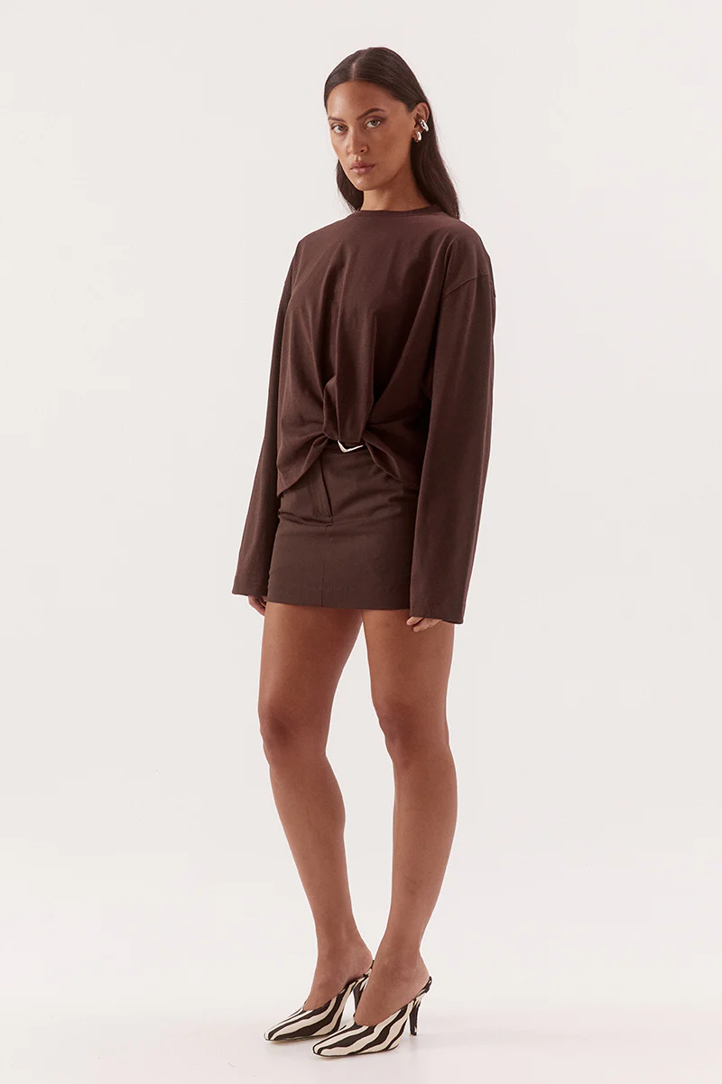 IZEL LONGSLEEVE - ESPRESSO - Image 3