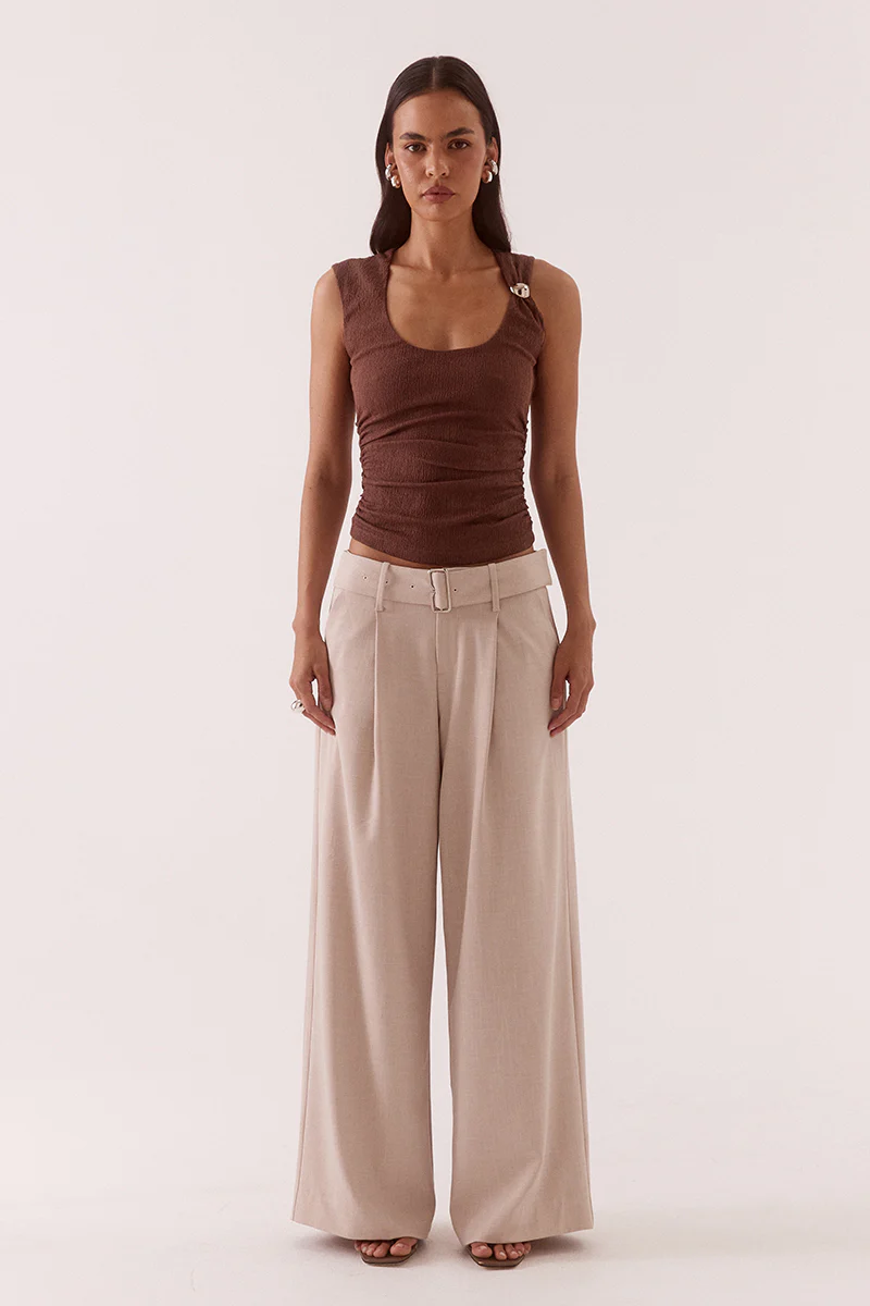 KINSLEE TOP - MOCHA
