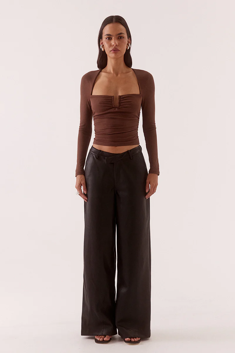 LOLA TOP - MOCHA