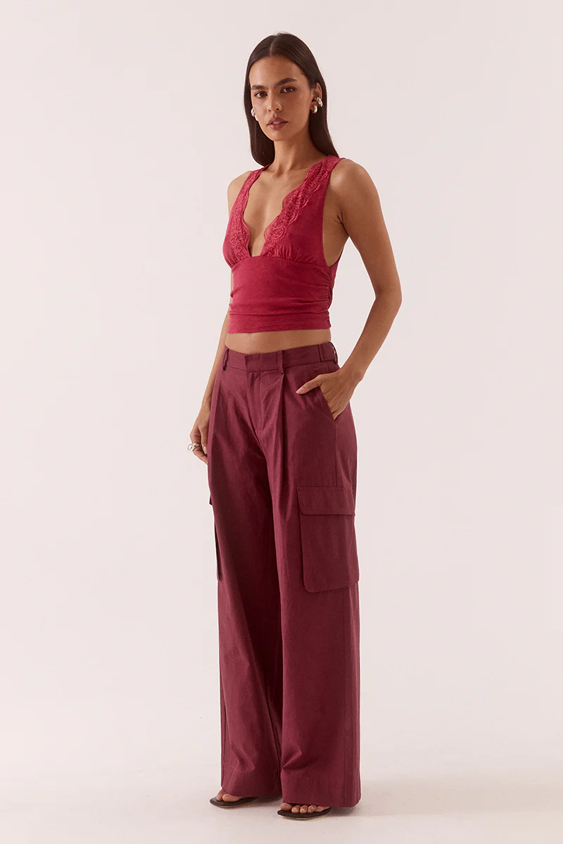 LONI TOP - BERRY - Image 3