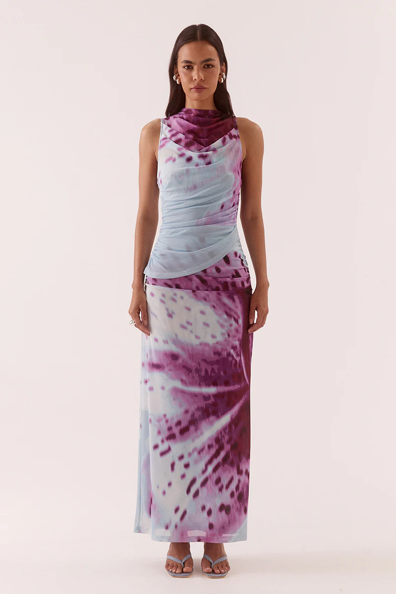 ODETTE DRESS - BLUE ORCHID
