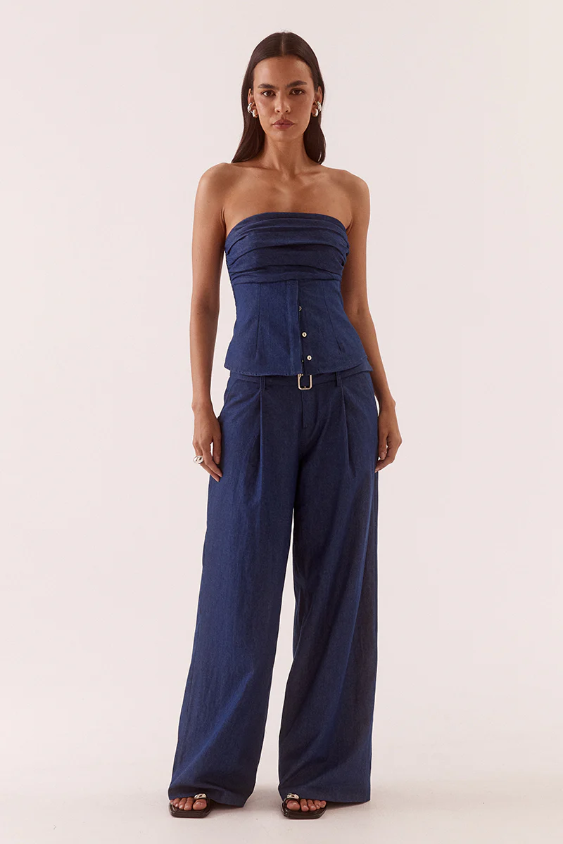 QUINN BODICE - MID-WASH BLUE - Image 3