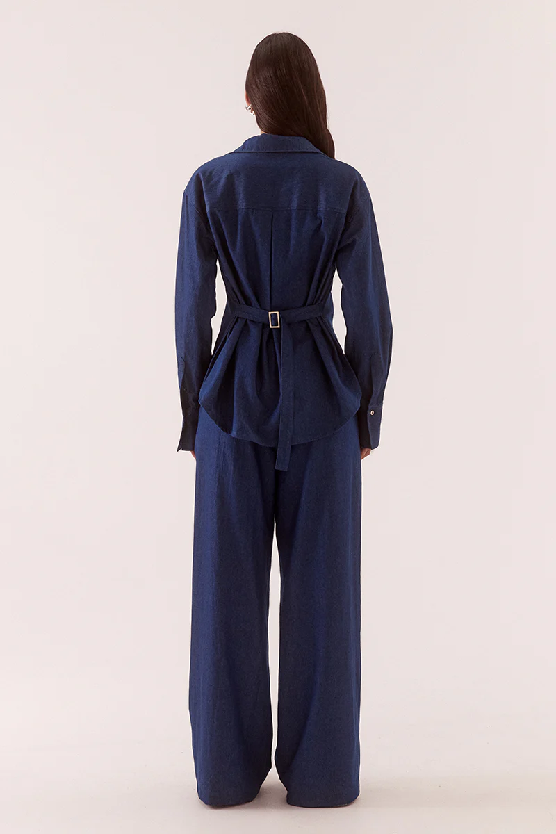 QUINN SHIRT - MID-WASH BLUE - Image 5