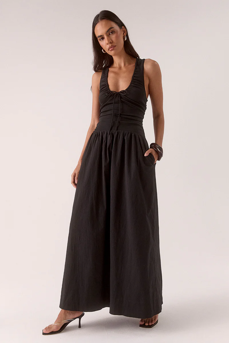 REVE DRESS - BLACK - Image 2