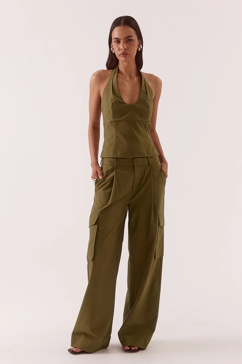 SABINE TOP - KHAKI