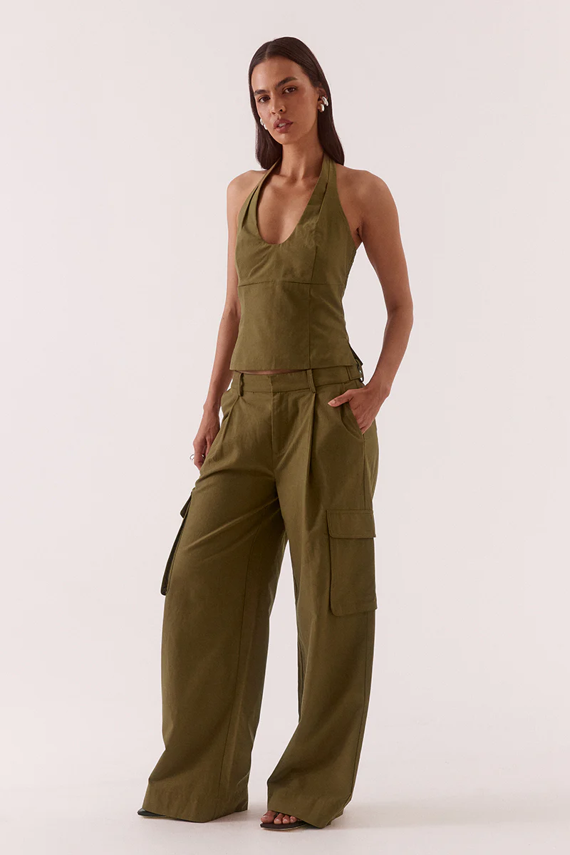 SABINE TOP - KHAKI - Image 4
