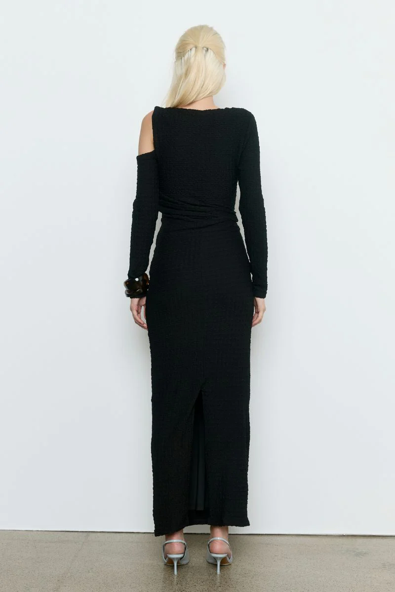 SOLSTICE DRESS - BLACK - Image 4