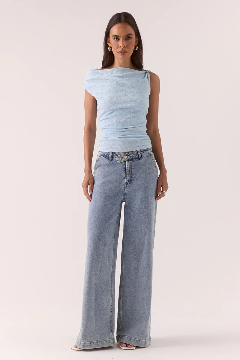 TALIA TOP - VISTA BLUE