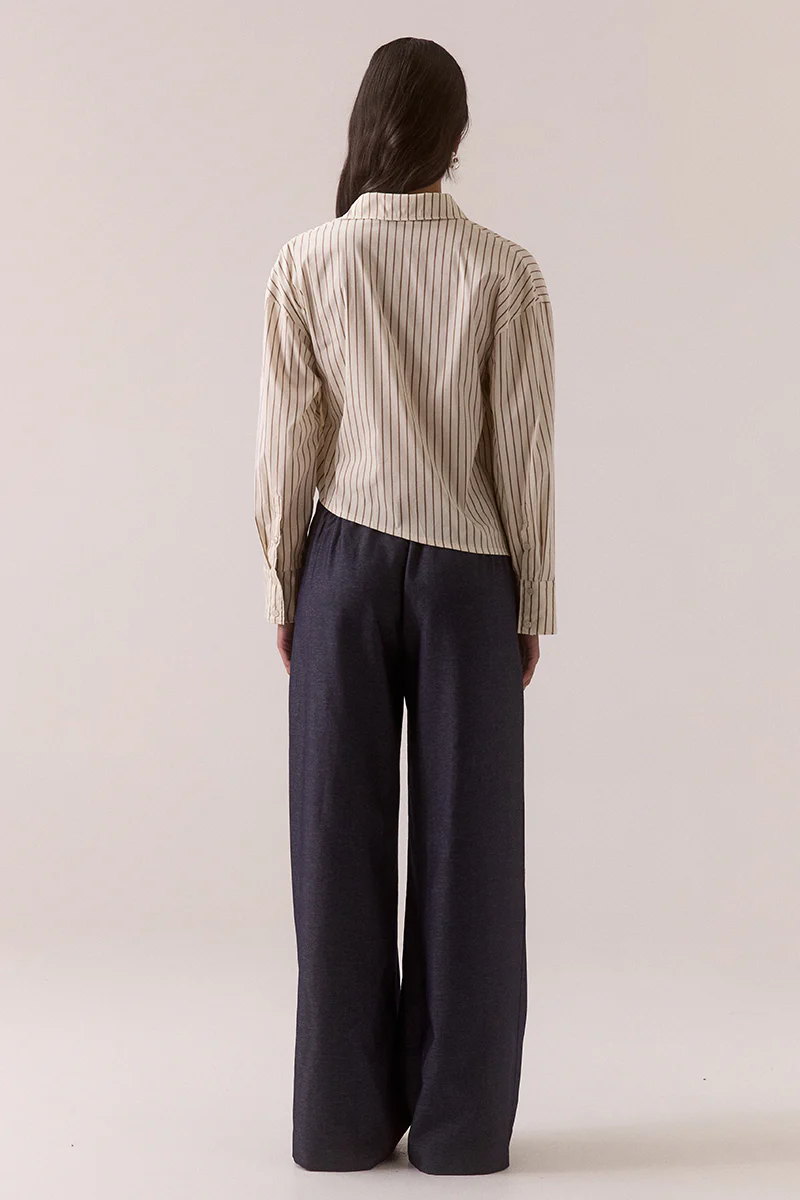 TAVEN SHIRT - LATTE STRIPE - Image 4