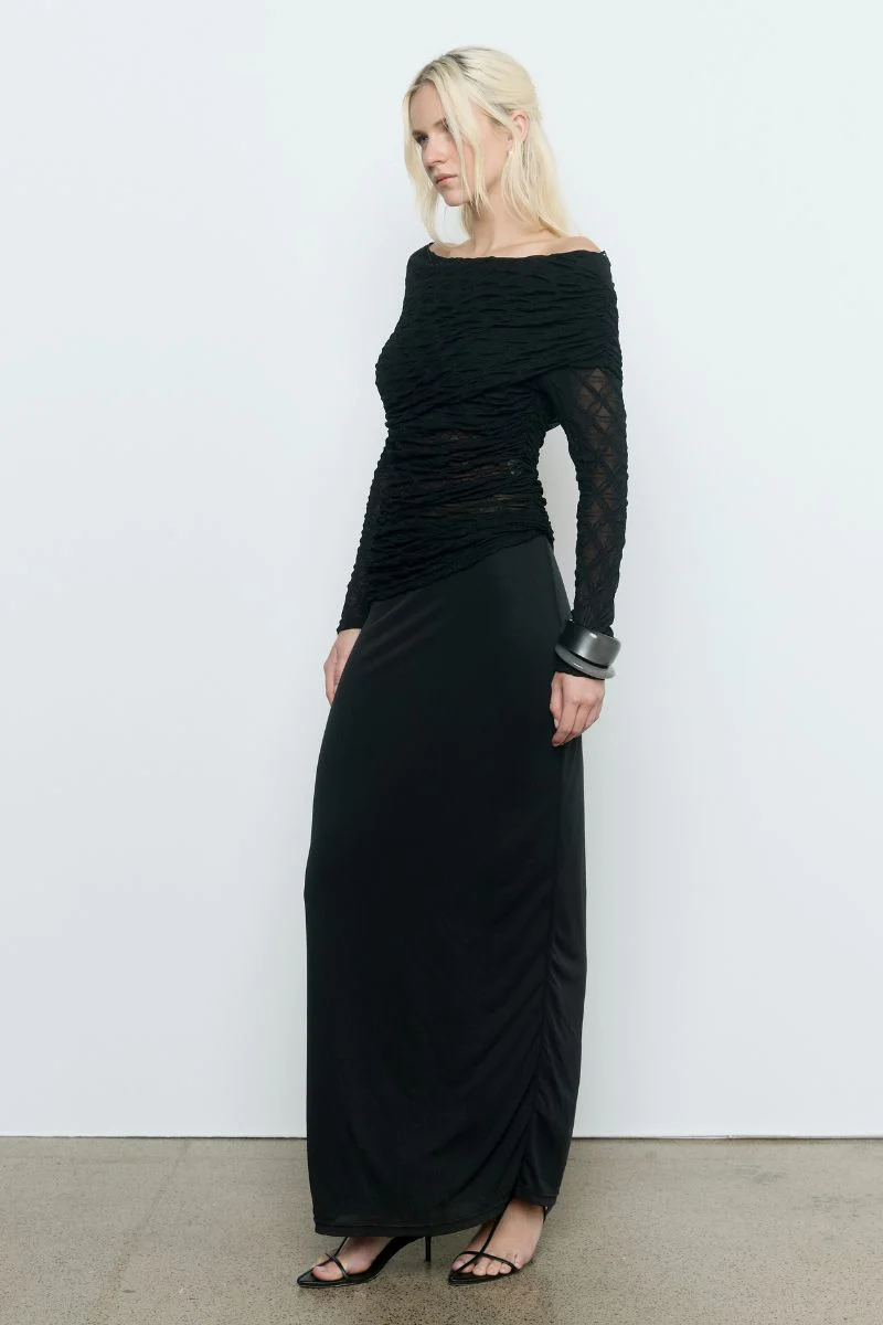VENUS DRESS - BLACK - Image 3