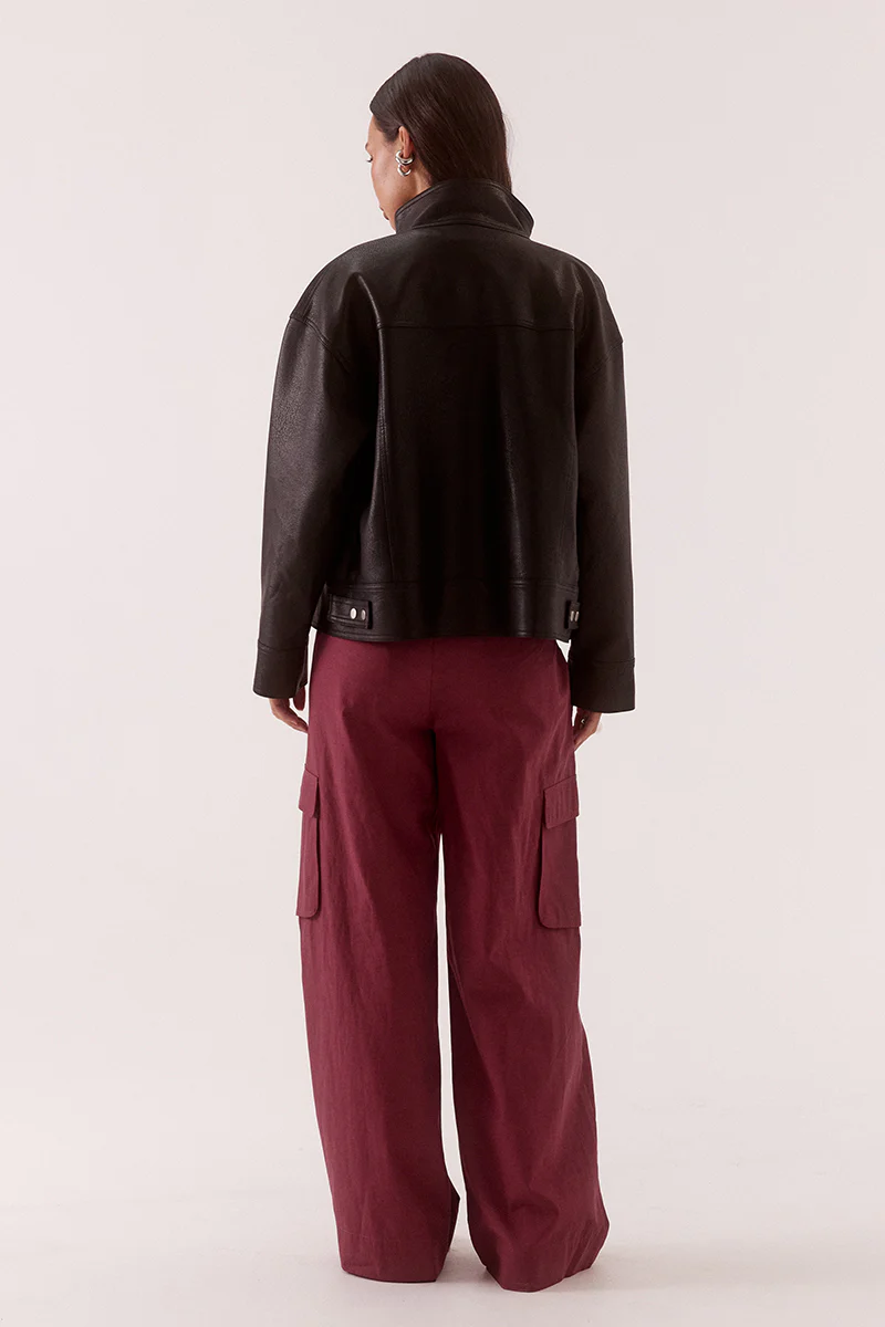 VERIN PU JACKET - BLACK - Image 5