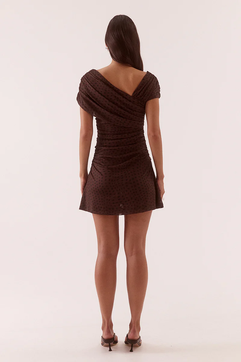 ZURI MINI DRESS - RUM RAISIN - Image 5